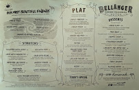 Menu / carte de Brasserie Bellanger à Paris