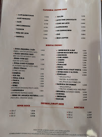 Menu du Sabores Caseiros da Li à Praia da Vitória