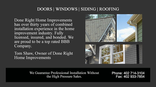 Roofing Contractor «Done Right Home Improvements», reviews and photos