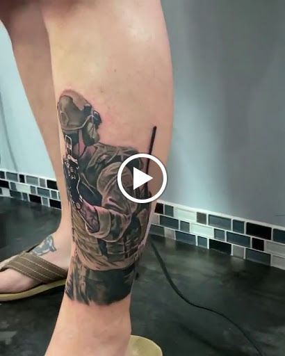 Explore american flag sleeve tattoo ideas, creative tattoo ideas in Schaumburg, available at Atmosphere Tattoo Gallery - Schaumburg