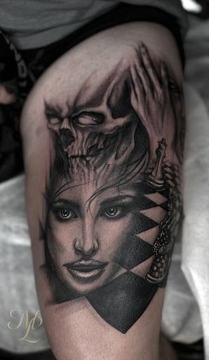 Explore soundwave tattoo ideas, creative tattoo ideas in Kingston, available at Ink Inc