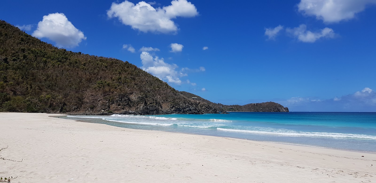 Foto di Josiah's Bay beach con una superficie del sabbia fine e luminosa