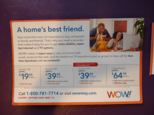 Internet Service Provider «WOW! Internet. Cable. Phone.», reviews and photos, 3001 Gandy Blvd, Pinellas Park, FL 33782, USA