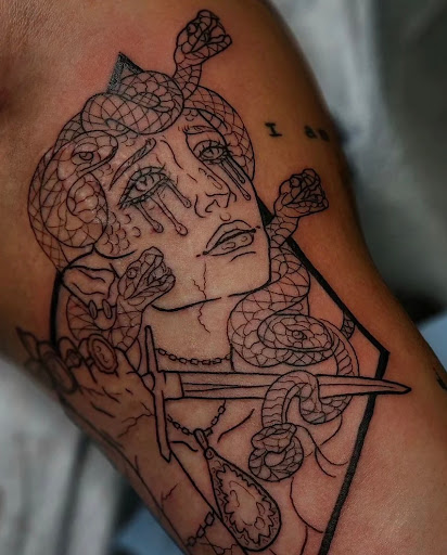 Explore aunty tattoo ideas, creative tattoo ideas in Escondido, available at DermalGrafix Tattoo