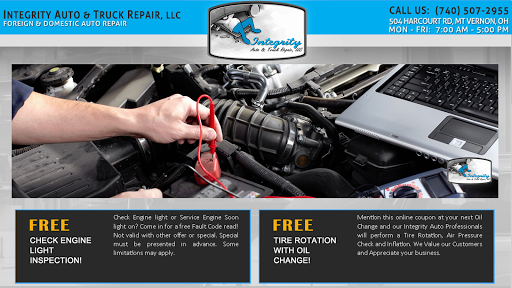 Auto Repair Shop «Integrity Auto Repair», reviews and photos, 401 Harcourt Rd, Mt Vernon, OH 43050, USA