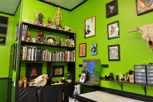 Explore totem pole tattoo ideas, creative tattoo ideas in Newark, available at Dark Woods Tattoo Studio