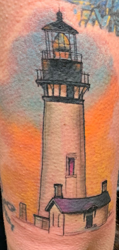 Explore butterfly flower tattoo ideas, creative tattoo ideas in Batavia, available at A Thin Line Tattoo
