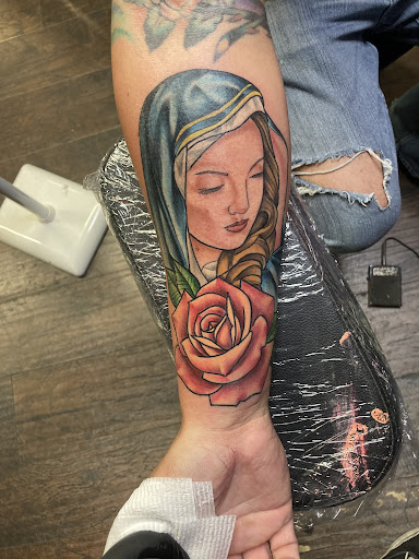Explore aztec mayan tattoo ideas, creative tattoo ideas in Bullhead City, available at Smoke and Dagger Tattoo