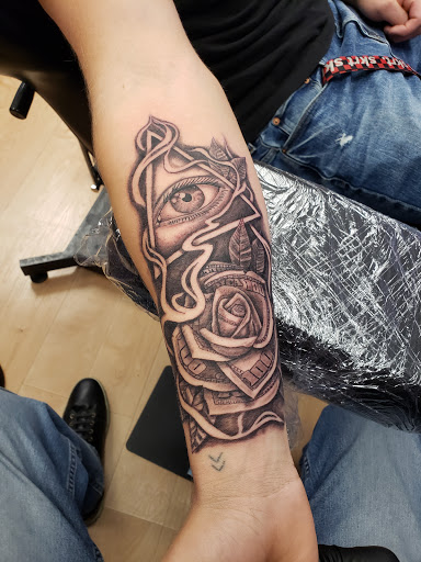 Explore lego tattoo ideas, creative tattoo ideas in Cambridge, available at Kappa Tattoo