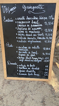 Le VB à La Franqui menu