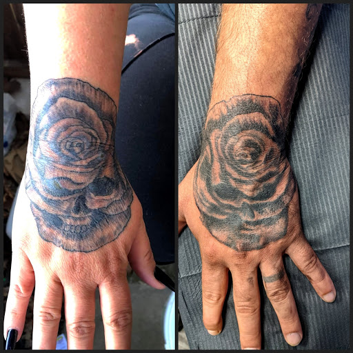 Explore temple tattoo ideas, creative tattoo ideas in Pittsburg, available at NeonMoon Tattoo