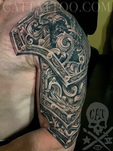 Explore tattoo ideas baseball, creative tattoo ideas in Addison, available at Cat Tattoo