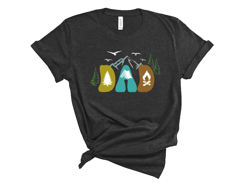 Camping Dad Shirt Camping Dad Gift Camping Shirt for Dad image 1