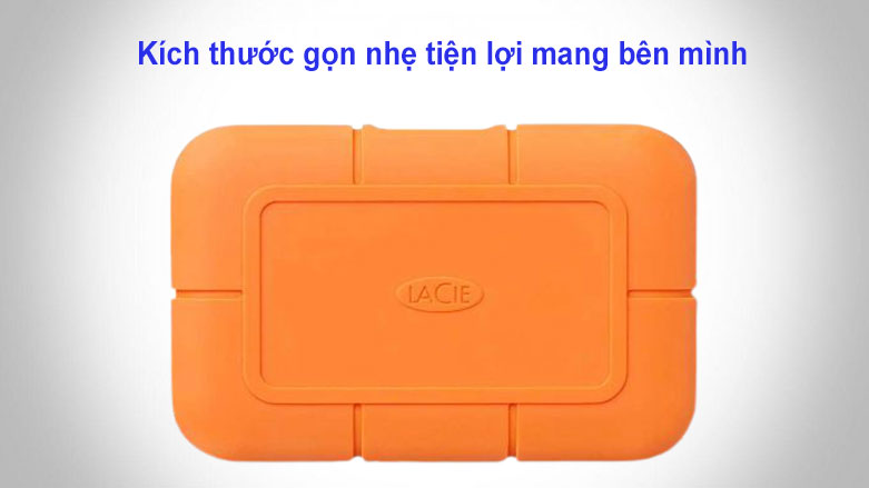 Ổ cứng gắn ngoài SSD LaCie Rugged Thunderbolt 3 1TB USB-C (STHR1000800) | Kích thước nhỏ gọn