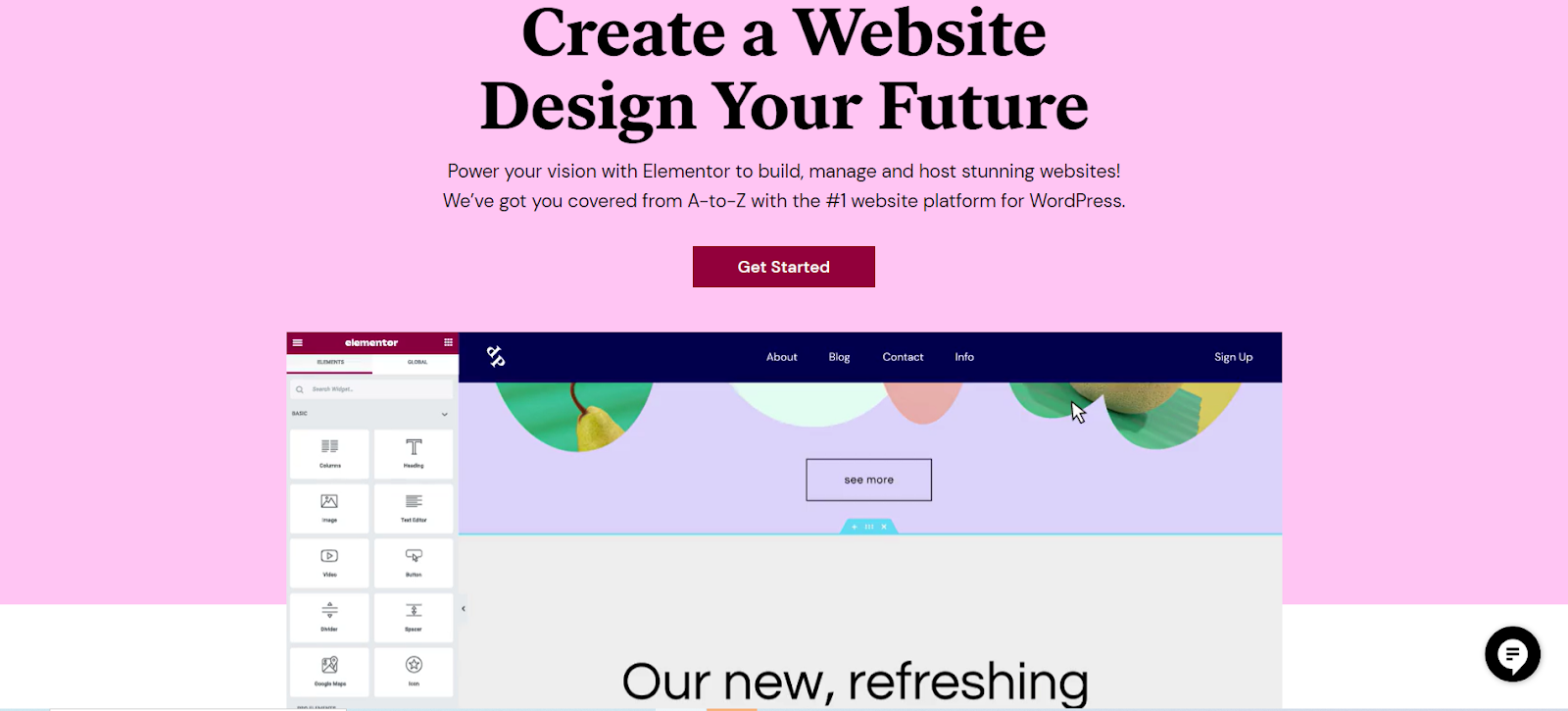 Elementor pour votre créateur de site Web