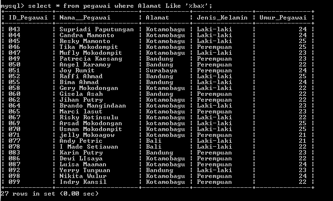 C:\Users\Aras\Documents\Tugas semester 1\Basis data\Tugas besar\7 Like, Order by, Grup By, Asc, Des\Like\Pegawai\47.PNG