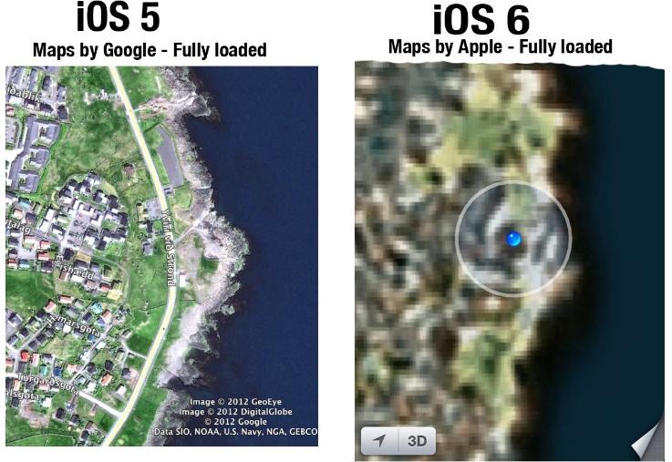 Apple iOS6 Maps Issue