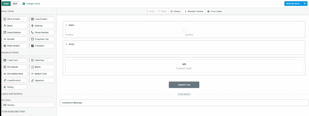 Adding the Short Answer Field to your Form