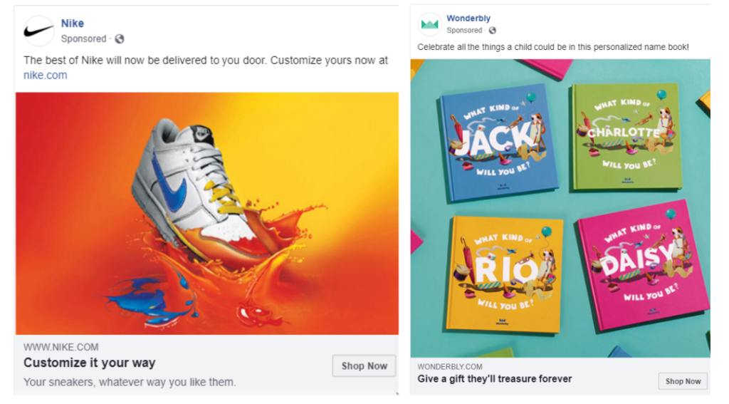 colour usage in Facebook ads