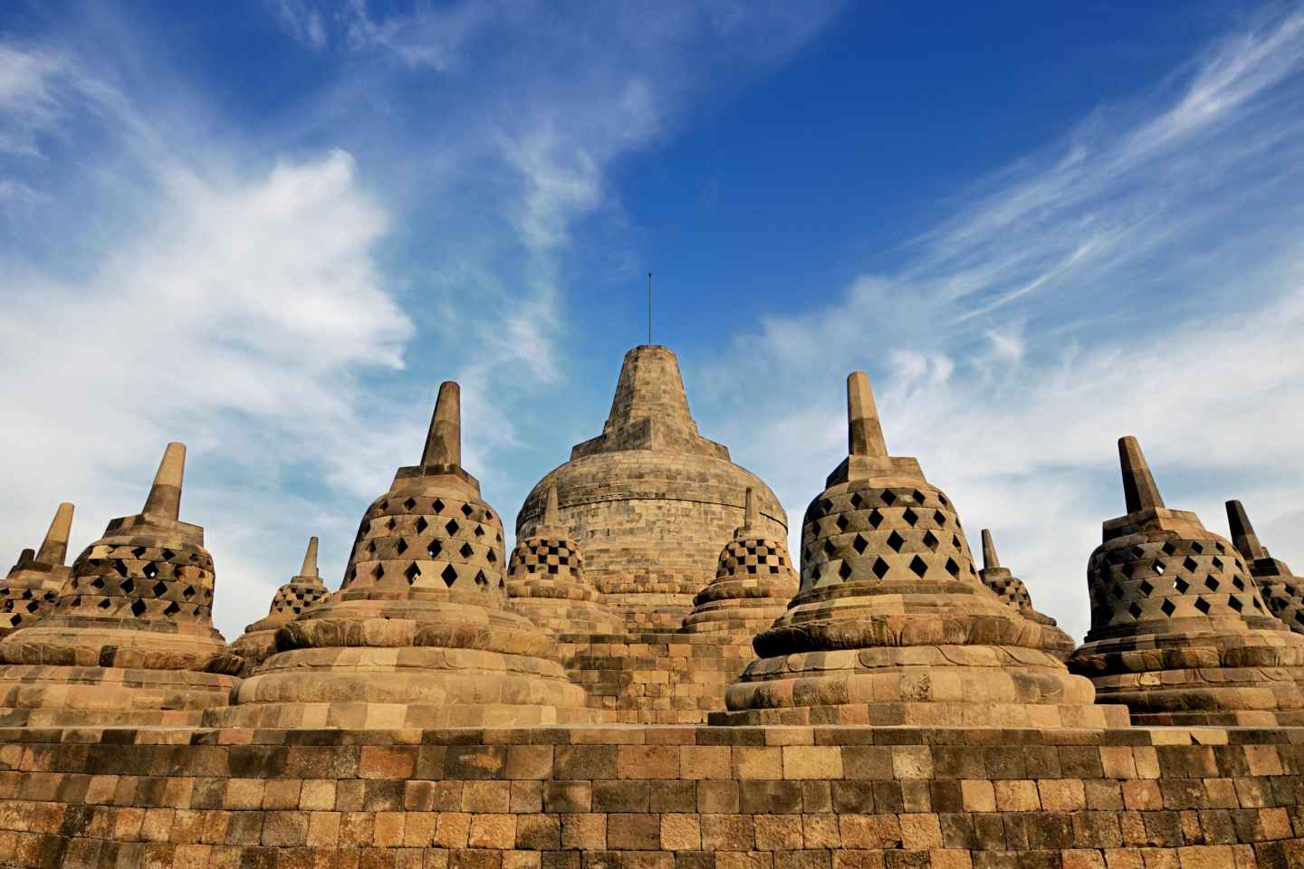 famous buildings in indonesia | borobudur temple, magelang