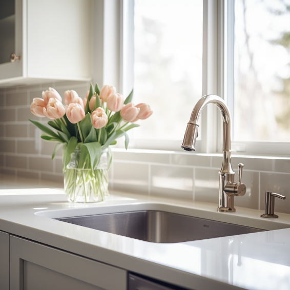 Moen kitchen faucet won't turn off