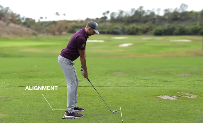 Correct golf alignment