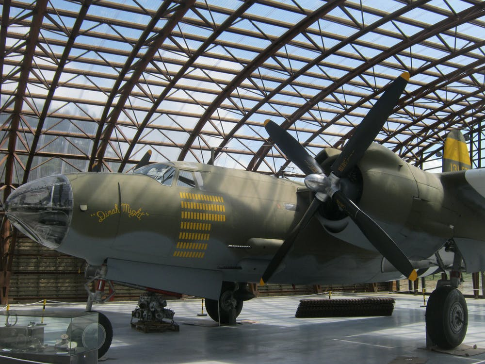 Aircraft on display at the Military Aviation Museum 