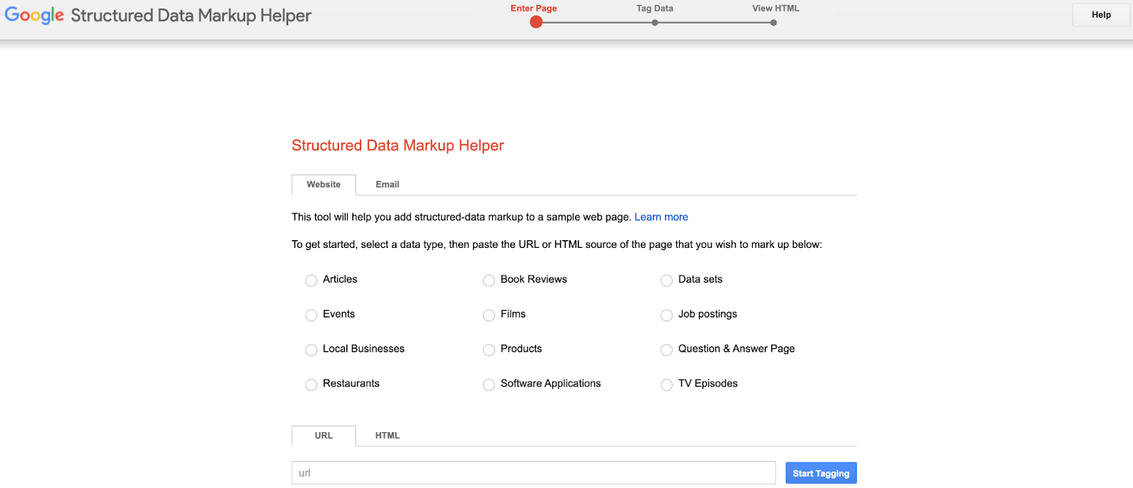 Google’s Structured Data Markup Helper | Kanuka Digital