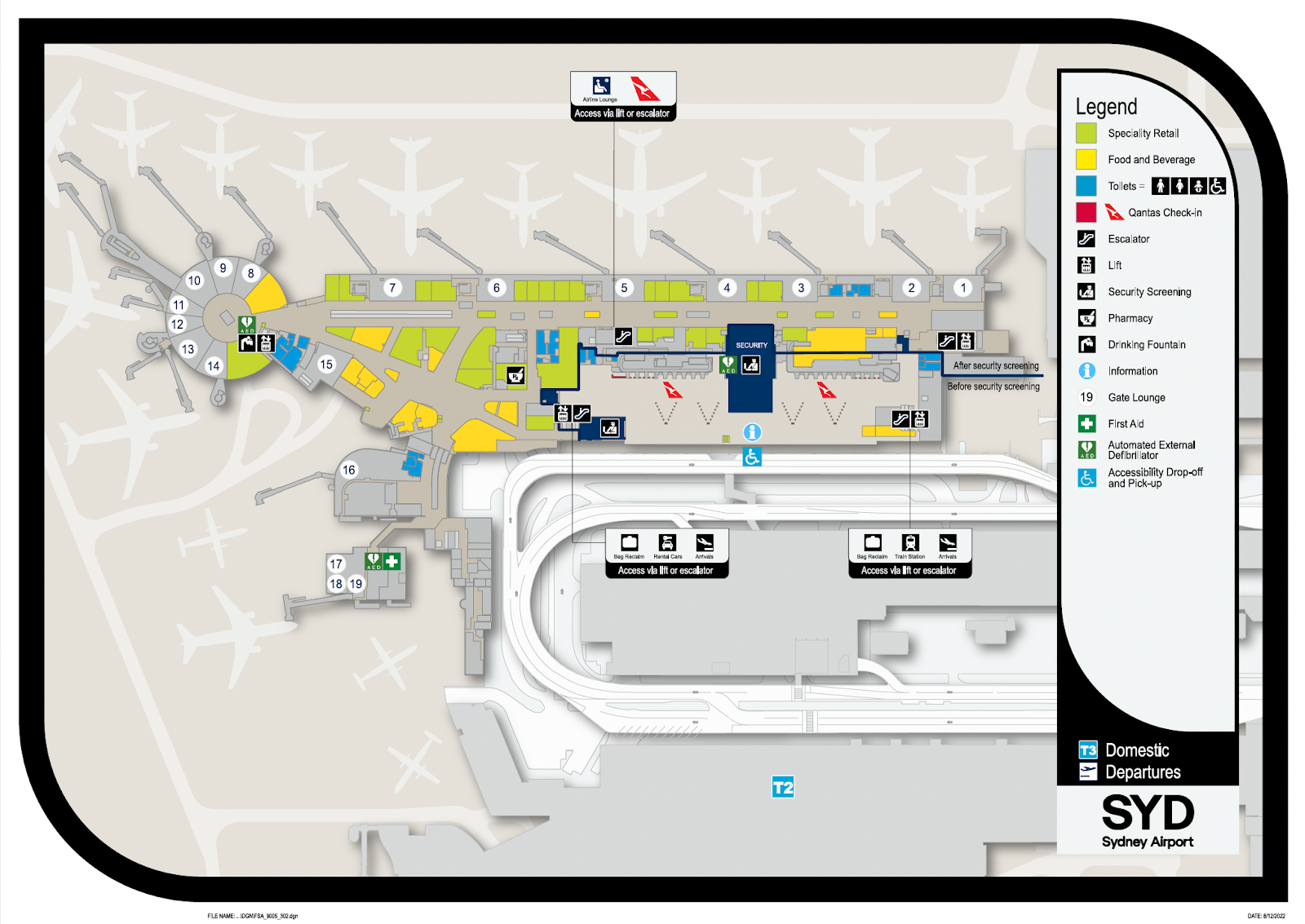 Sydney Airport Map