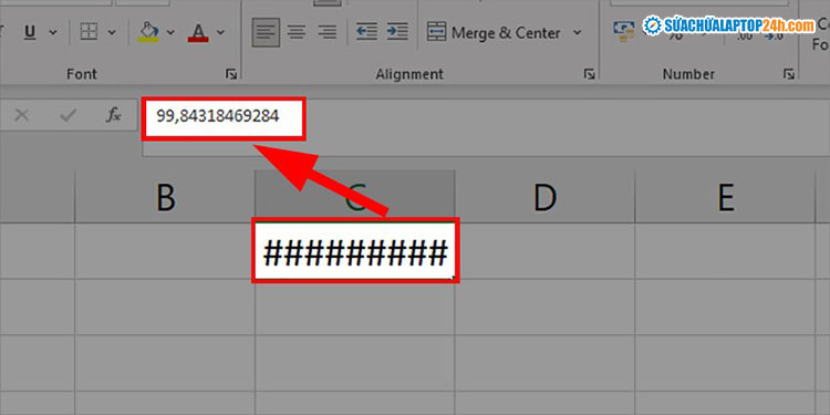 Excel báo lỗi khi tắt làm tròn số bằng cách thay đổi định dạng dữ liệu