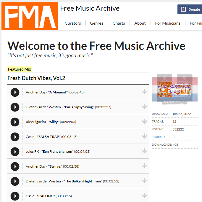 Archivio della musica gratuita