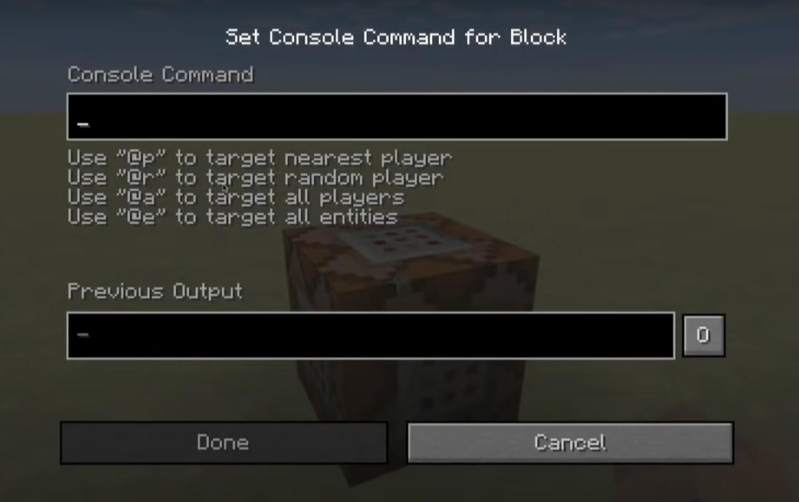 Command Blocks
