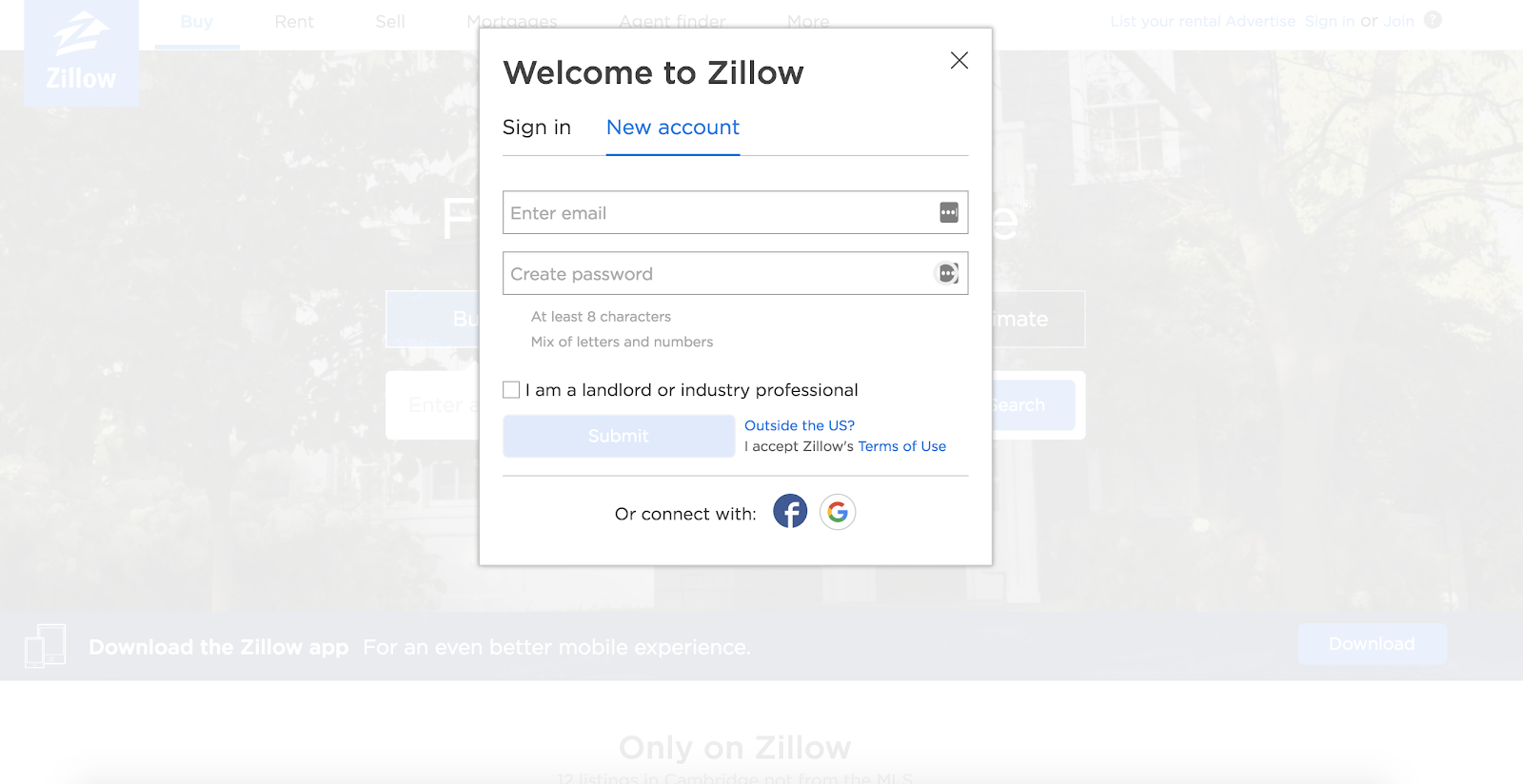 zillow-lead-generation-form