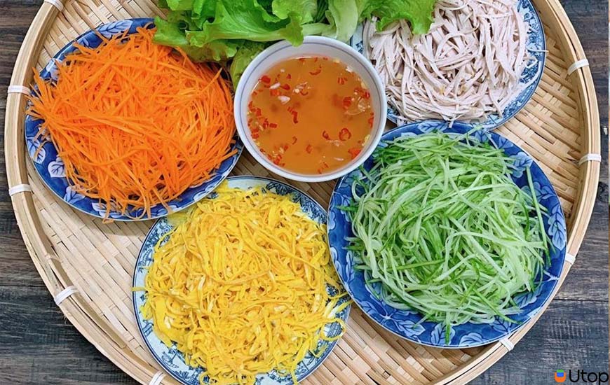 Nguyên liệu làm gỏi cuốn