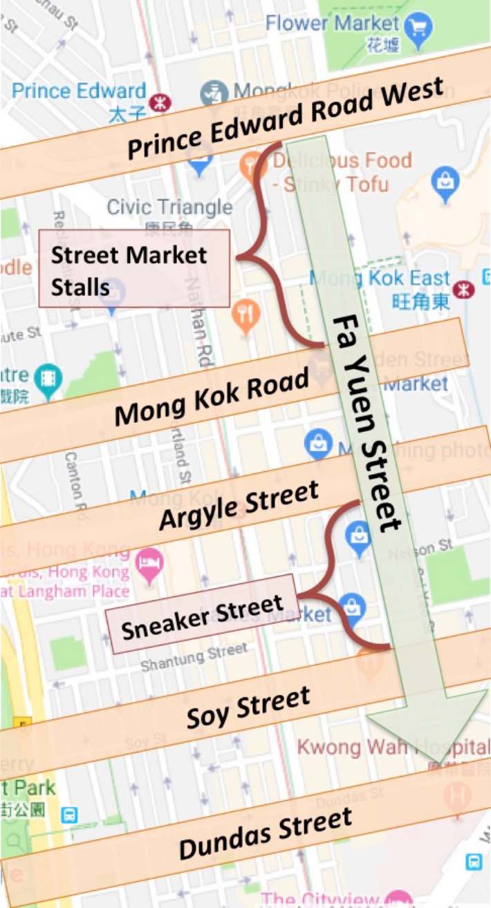 Map of Fa Yuen Street
