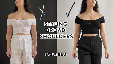 How To Style Broad Shoulders & Create BALANCED Outfits - YouTube