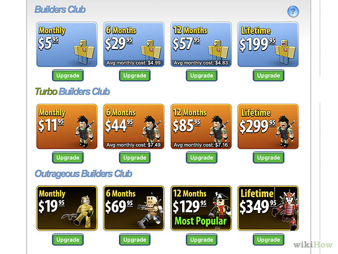 How Much Does Builders Club Cost In Roblox