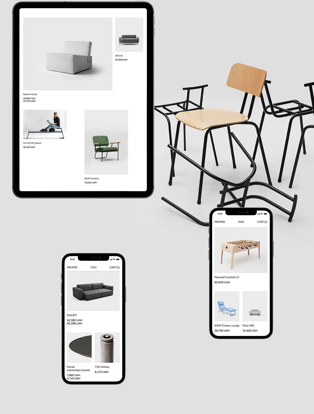 furniture propro UI ux Webdesign Ecommerce typography   Website online shop