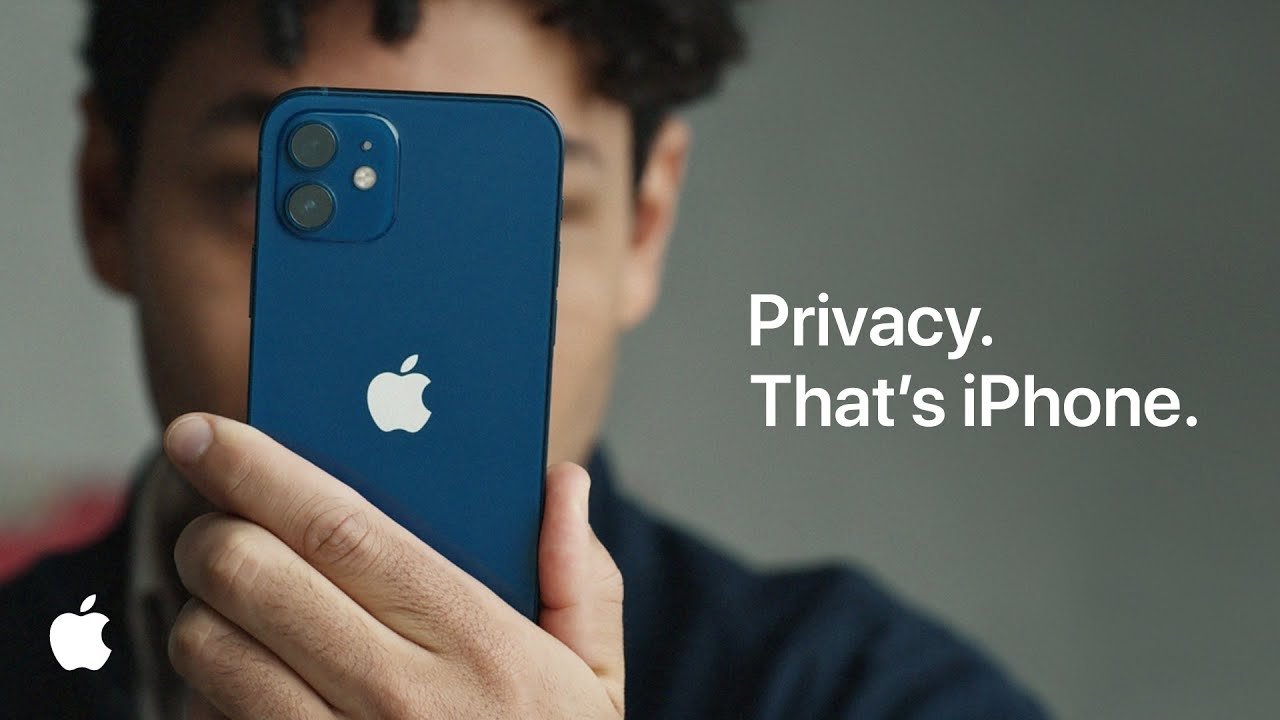 Ad from Apple's iPhone privacy campaign