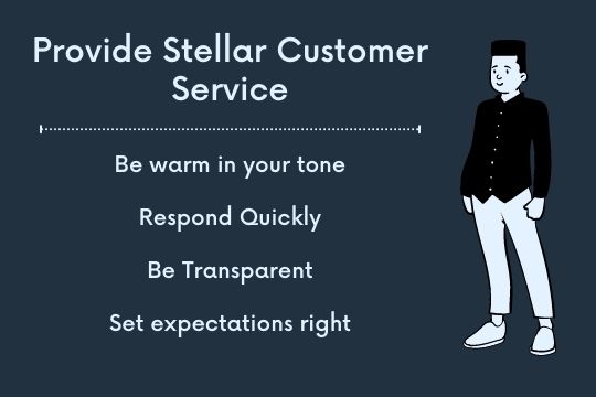 summary slide - Make money on fiverr - provide stellar customer support