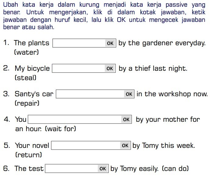 Contoh Soal Passive Voice Essay - Wulan Tugas