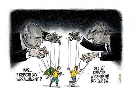 Resultado de imagem para temer e cunha charges