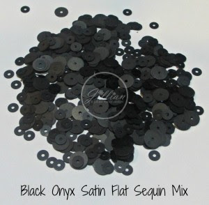 Black Onyx Satin Sequin Mix (A Jillian Vance Design)