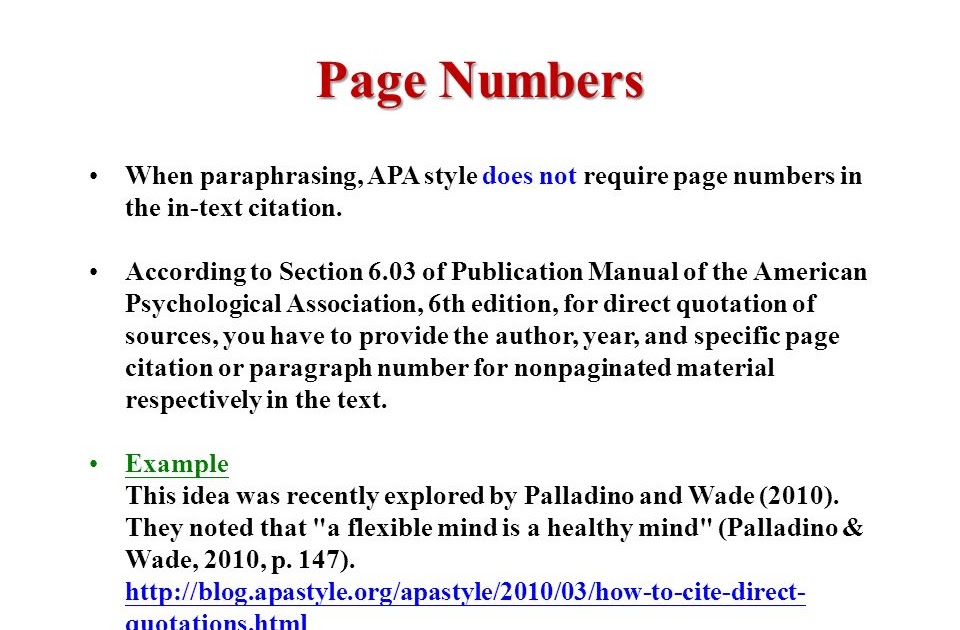 Apa 6th Edition Citation Page Images блог довнлоад имагес