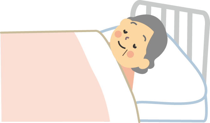 すべてのイラスト画像 最新寝たきり 老人 イラスト 無料