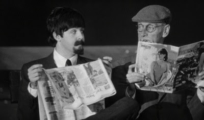 He's hiding out from Heather Mills. She's hopping mad. A Hard Day's Night