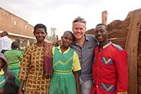 Jan-Tore Øvrevik with his sponsor child Promise Jan-Tore Øvrevik with his sponsor child Promise