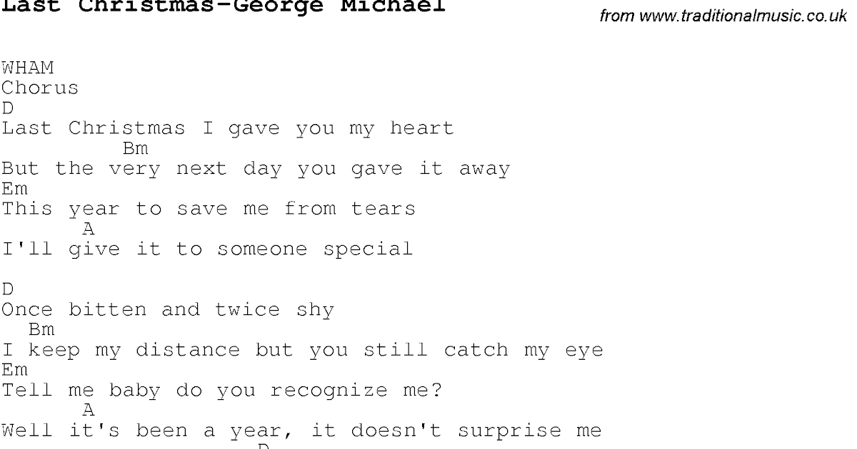 last christmas chords 2015Confession