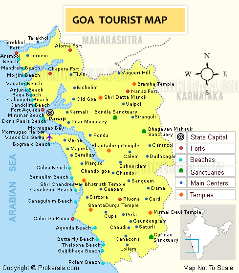 Goa Attractions Map Bmfundolocal