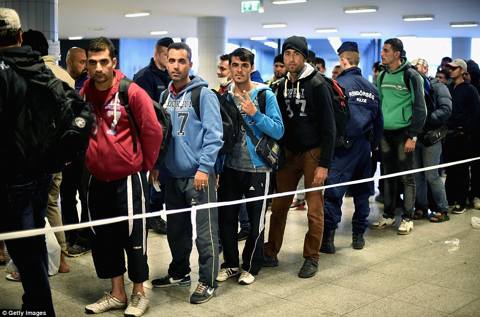 Thousands more migrants are expected to be 'pushed through' from Serbia to Hungary throughout today, it has been claimed